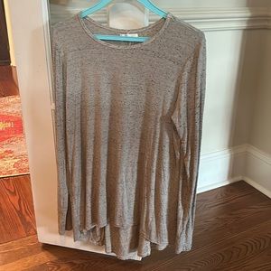 Grey long sleeve top